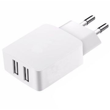 Incarcator retea CLVCHRGDUALWH USB 2.1 Amp White