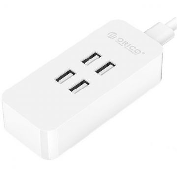 Incarcator retea DCV-4U 20W Smart USB White