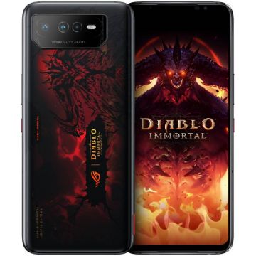 Smartphone ASUS ROG Phone 6 Diablo Immortal Edition, Snapdragon 8+, 512GB, 16GB RAM, Dual SIM, 5G, 4-Camere, Hellfire Red