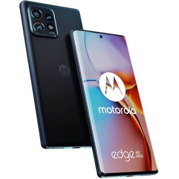 Smartphone Motorola Edge 40 Pro, OLED 165Hz, Snapdragon 8 Gen2, 256GB, 12GB RAM, Dual SIM, 5G, 4-Camere, Interstellar Black