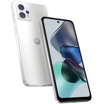 Smartphone Motorola Moto G23, 128GB, 8GB RAM, Dual SIM, 4-Camere, Pearl White