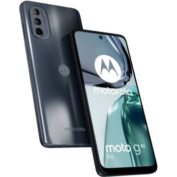 Smartphone Motorola Moto G62, 64GB, 4GB RAM, Dual SIM, 5G, 4-Camere, Midnight Grey
