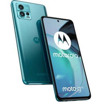 Smartphone Motorola Moto G72, P-OLED 120Hz, 128GB, 8GB RAM, Dual SIM, 4G, 4-Camere, Polar Blue