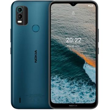 Smartphone Nokia C21 Plus, 32GB, 2GB RAM, Dual SIM, 4G, Tri-Camera, Dark Cyan