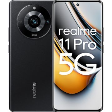 Smartphone Realme 11 Pro, Ecran 120Hz, 256GB, 8GB RAM, Dual SIM, 5G, Camera 100 MPX, Astral Black, incarcator 67W inclus in pachet Smartphone Realme 11 Pro, Ecran 120Hz, 256GB, 8GB RAM, Dual SIM, 5G, Camera 100 MPX, Astral Black, incarcator 67W inclus in pachet