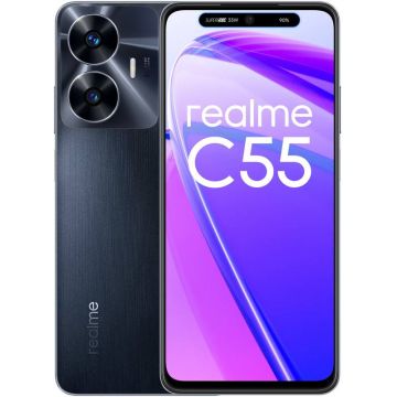 Smartphone Realme C55, 128GB, 6GB RAM, Dual SIM, Tri-Camera, 4G, Rainy Night