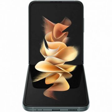 Smartphone Samsung Galaxy Z Flip 3, 120Hz Dynamic AMOLED 2X, Snapdragon 888, 128GB, 8GB RAM, Dual SIM, 5G, Tri-Camera, Green