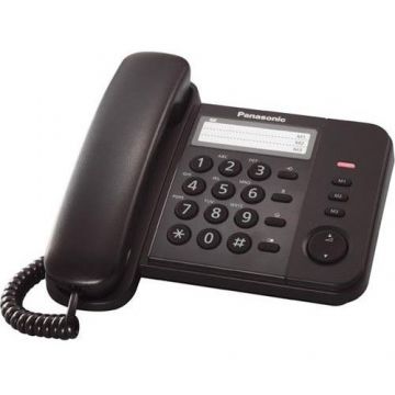 Telefon analogic KX-TS520FXB Redial Trepte volum sonerie 6 Negru