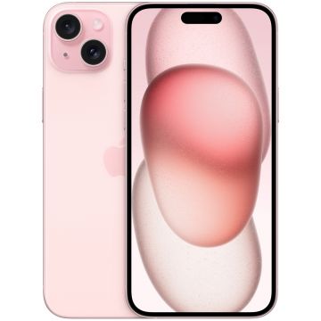 Telefon mobil Apple iPhone 15 Plus, 128 GB, 5G, Pink