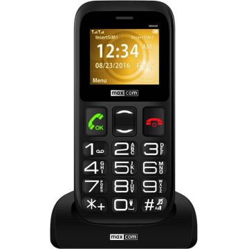 Telefon mobil Maxcom Comfort MM426 Dual SIM Black + Stand incarcare