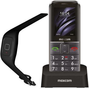 Telefon mobil Maxcom MM735 Single SIM Black + bratara SOS cu IP67 Telefon mobil Maxcom MM735 Single SIM Black + bratara SOS cu IP67