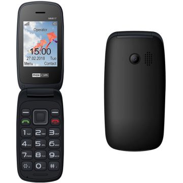 Telefon mobil Maxcom MM817 Dual SIM Black + stand incarcare