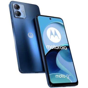 Telefon mobil Motorola Moto G14, 128GB, 4GB RAM, Dual SIM, Sky Blue