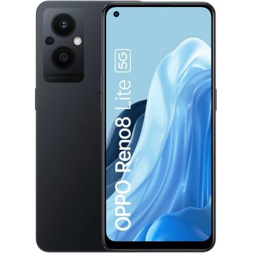 Telefon Mobil Oppo Reno8 Lite 5G 128GB Flash 8GB RAM Dual SIM 5G Cosmic Black