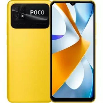 Telefon mobil Poco C40 Dual Sim Fizic 64GB LTE 4G Global Version 4GB RAM Galben