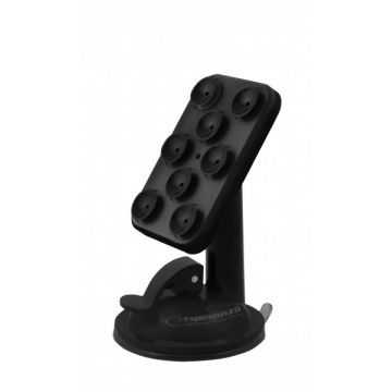 Suport auto pentru telefon cu ventuza, rotire 360 grade