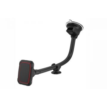 Suport telefon magnetic auto cu fixare pe parbriz cu ventuza