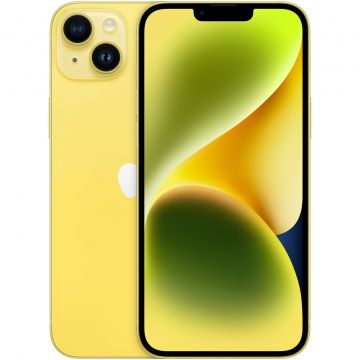 Telefon Mobil Apple iPhone 14 Plus 128GB Flash Nano SIM + eSIM 5G Yellow