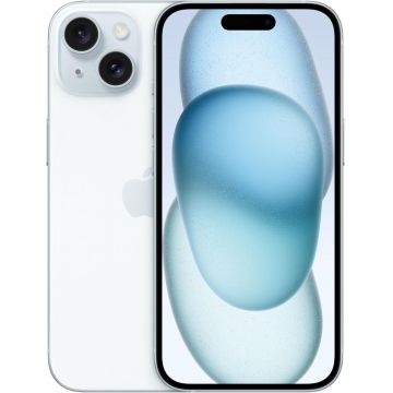 Telefon Mobil Apple iPhone 15 256GB Flash Nano SIM + eSIM 5G Blue