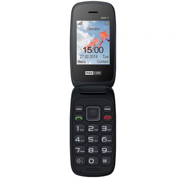 Telefon Mobil Maxcom MM817 Dual SIM Black + stand incarcare