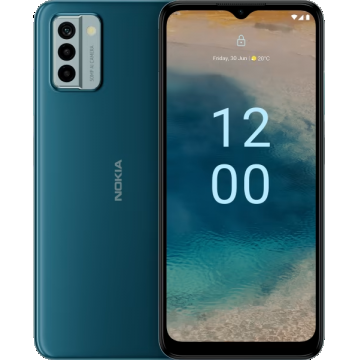 Telefon Mobil Nokia G22 64GB Flash 4GB RAM Dual SIM 4G Lagoon Blue 3 ani garantie