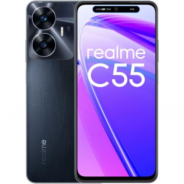 Telefon Mobil Realme C55 128GB Flash 6GB RAM Dual SIM 4G Rainy Night