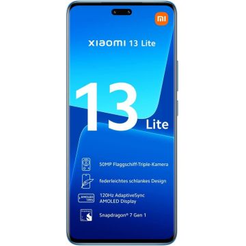 Telefon Mobil Xiaomi 13 Lite 256GB Flash 8GB RAM Dual SIM 5G Blue