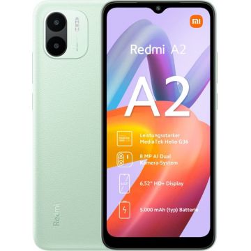 Telefon Mobil Xiaomi Redmi A2 32GB Flash 2GB RAM Dual SIM 4G Green