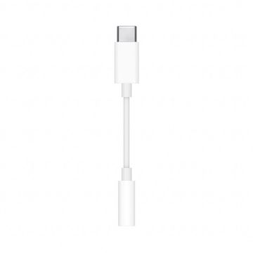 Apple Adaptor Apple MU7E2ZM/A, USB-C - 3.5mm Jack, White