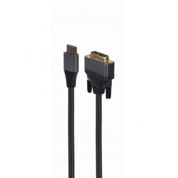 GEMBIRD Cablu Gembird CC-HDMI-DVI-4K-6, HDMI - DVI, 1.8m, Negru