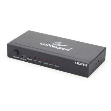 GEMBIRD Splitter video Cablexpert DSP-4PH4-02, HDMI la 4 monitoare, HDMI mama la HDMI mama x 4