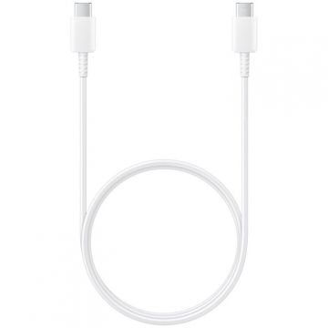 Samsung Cablu date si incarcare Samsung EP-DG977BWE, USB Type-C la USB Type-C, 5A, 1 m, Alb