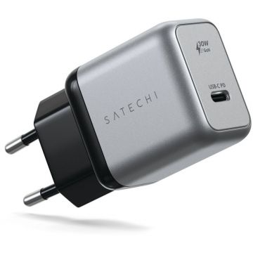 Satechi Incarcator de perete Satechi 30W, USB-C PD GaN, NegruGri