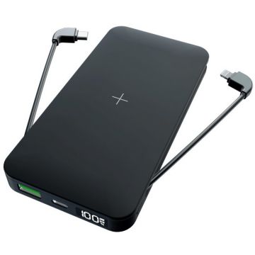 Acumulator extern MP3 10000mAh 22.5W Negru