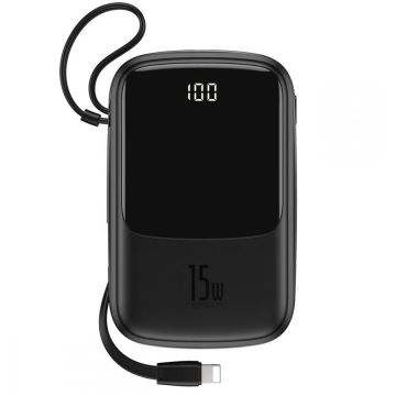 Acumulator extern QPOW Power Bank 10000 mAh Black Acumulator extern QPOW Power Bank 10000 mAh Black