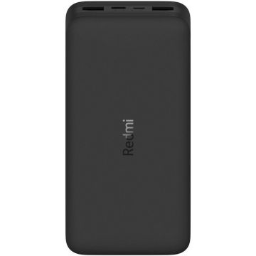 Acumulator extern Redmi Fast Charge 20000mAh 18W Black