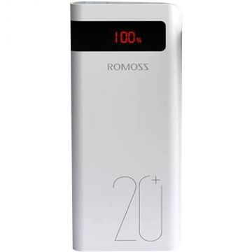 Acumulator extern Sense 6PS+, 20000 mAh, afisaj LED, 18W, 2x USB, Type C , QuickCarge 3.0, Alb Acumulator extern Sense 6PS+, 20000 mAh, afisaj LED, 18W, 2x USB, Type C , QuickCarge 3.0, Alb