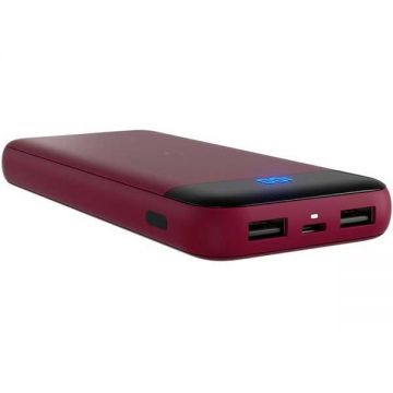 Acumulator extern Stash Fuel 10000mAh 2xUSB Deep Red