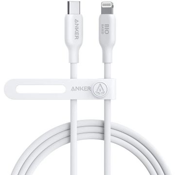 Anker Cablu Anker Bio 541 USB C Apple Lightning MFI, 1.8 metri Alb