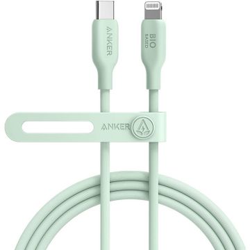Anker Cablu Anker Bio 541 USB C Apple Lightning MFI, 1.8 metri Verde