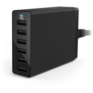 Anker Incarcator retea Anker, 6xUSB PowerIQ, 60W, Negru