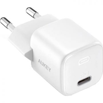 AUKEY Incarcator retea AUKEY, Omnia Mini, 20W USB-C, Alb