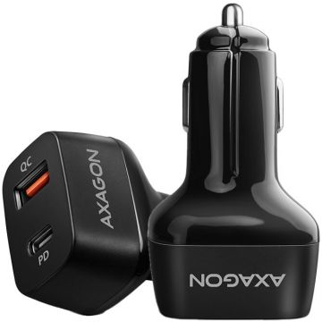 AXAGON Incarcator auto Axagon, dual USB, 5V 3.6A,1A, 38W, Negru