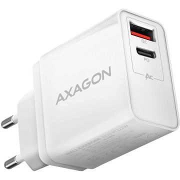 AXAGON Incarcator retea Axagon ACU-PQ22W, Quick Charge 3.0, 3A, 22W putere totala, Alb
