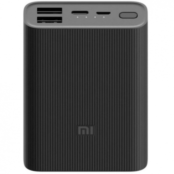 Baterie Externa 10000mAh Mi Power Bank 3 Ultra Compact Negru