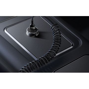 Cablu pentru incarcare si transfer date Mcdodo CA-6420 Omega Indicator LED, USB/USB-C, 2A, 1.8m, Negru