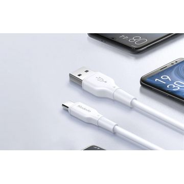 Cablu pentru incarcare si transfer date Mcdodo CA-7280, USB la USB-C, QC 4.0, 3A, 480 Mbps, 1.2m Alb