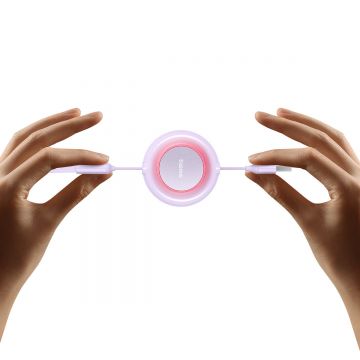 Cablu pentru incarcare si transfer de date 3 in 1 Baseus Bright Mirror 2, USB - Micro-USB/Lightning/USB Type-C, 3.5A, 1.1m, Mov