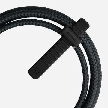 Cablu pentru incarcare si transfer de date 3 in 1 NOMAD Kevlar USB Type-C/Lightning/Micro-USB 1.5m Negru