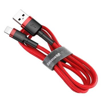 Cablu pentru incarcare si transfer de date Baseus Cafule USB/Lightning 50cm Rosu